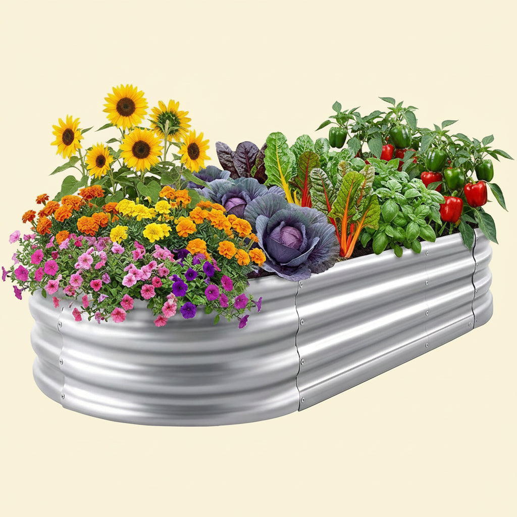 Oval Garden Beds Outdoor